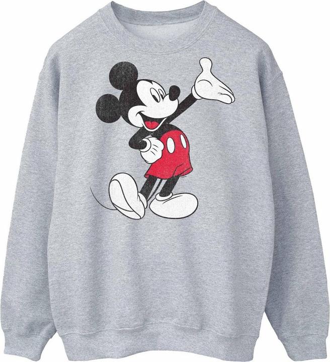 Disney Mens Traditional Wave Mickey Mouse Sweatshirt