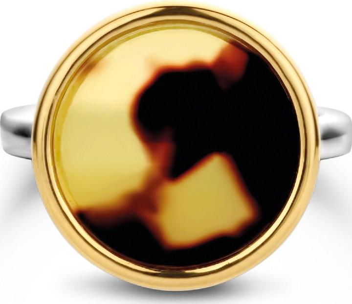 Image du produit Ti Sento Milano Bague écaille bicolore dorée à l'or jaune 12208TU (56, Argent 925)