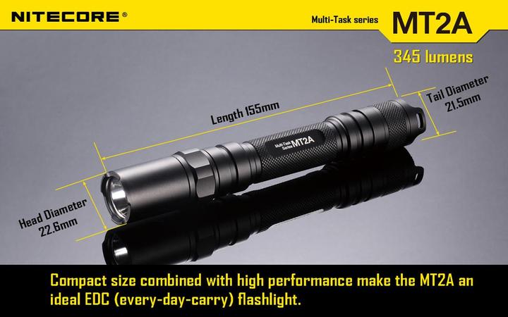 Image du produit Nitecore Mt2a (15.50 cm, 345 lm)