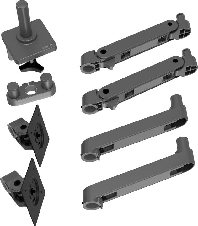 Image du produit Ergotron LX PRO ARM DUAL SIDE-BY-SIDE darkgrey (Tables, 27")