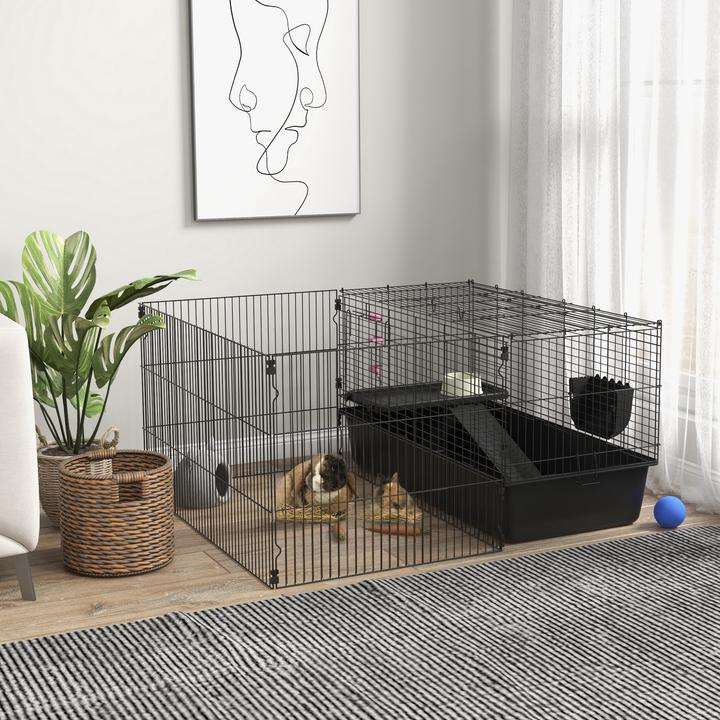 Produktbild PawHut Kleintierkäfig mit Futterschüssel