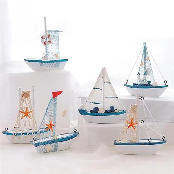 Produktbild Kögler Maritime Deko Segelschiffe mit echten Muscheln, sortiert in 6 Designs
