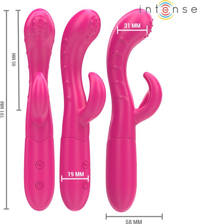 Image du produit Intense Vibromasseur Amara Avec Langue Stimulante 10 Vibrations Rose