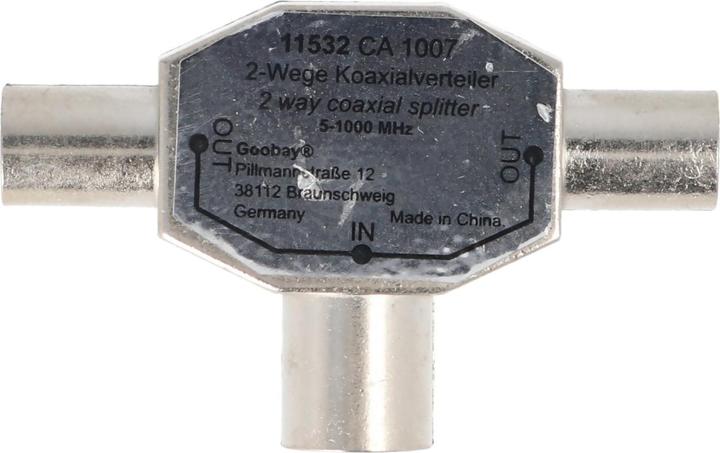 Image du produit Value Adaptateur coaxial en T (Répartiteur)