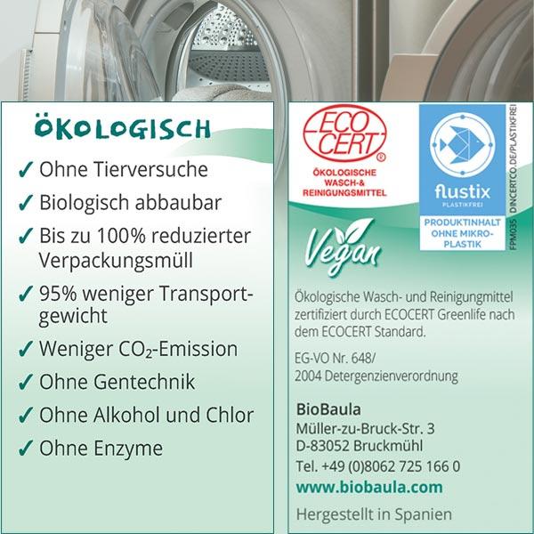 Produktbild BioBaula Waschmittel Kapseln Öko Wasch-Tabs 19 Stück (19 Waschgänge, Waschpods)