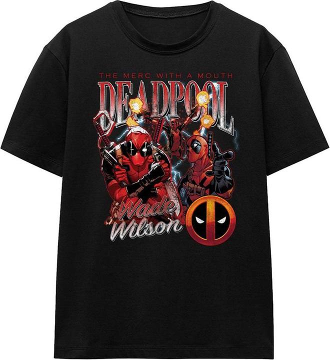Actual product image Deadpool Unisex Adult Character Montage T-Shirt (XXL)