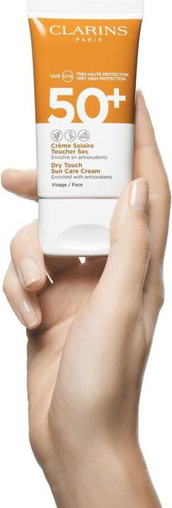 Image du produit Clarins Toucher sec (Crème solaire visage, SPF 50+, 50 ml, 71 g)