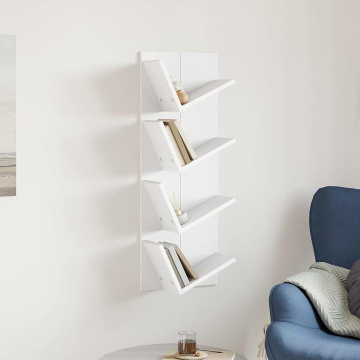 Produktbild VidaXL Wand-Bücherregal mit 4 Fächern (33 x 16 x 90 cm)