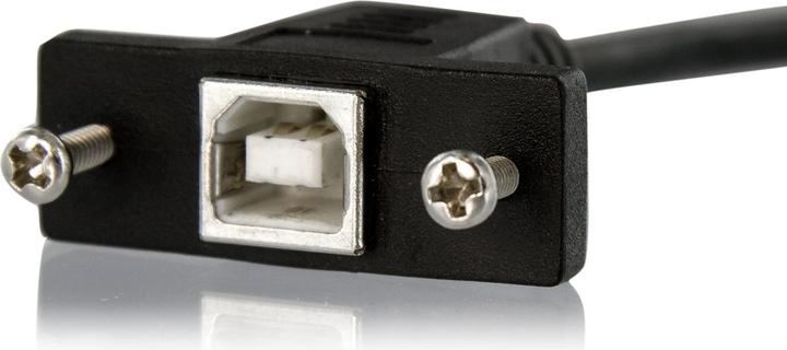 Immagine prodotto StarTech Cavo USB da B a B da 30 cm per il montaggio su slotbelch - presa/plug (0.30 m, USB 2.0)