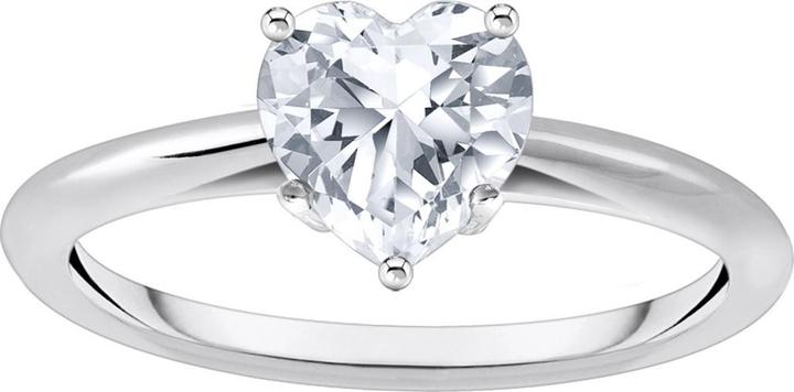 Produktbild Thomas Sabo Ring mit weissem Stein in Herzform (52, 925 Silber)