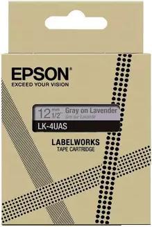 Actual product image Epson Soft Purple/Gray 12mm LK-4UAS (1.20 cm, Violet)