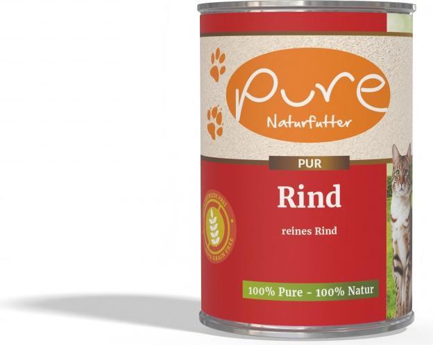 Immagine prodotto Pure Naturfutter Menu gatto PUR carne di manzo in scatola (Adulto, 1 pz., 400 g)