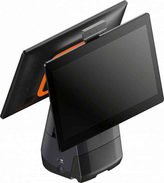 Actual product image Sunmi T2s, 39.6cm (15.6"), VFD, Android, black, orange POS system, retail, touchscreen, capacitive,...
