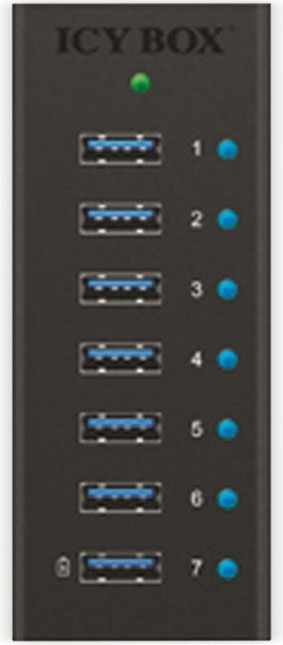 Immagine prodotto Icy Box Ib-Ac618 (USB-B, 7 Porti)