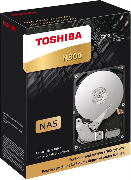 Actual product image Toshiba N300 NAS hard disk (8 TB, 3.5", CMR)