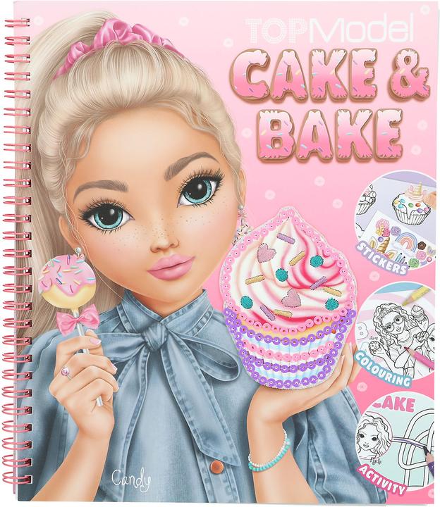 Image du produit Top Model TOPModel - Cake & Bake Colouring Book With Sequins ( 0413386 )