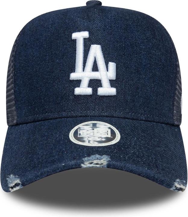 Actual product image New Era Damen Trucker Cap - Denim Los Angeles Dodgers Navy