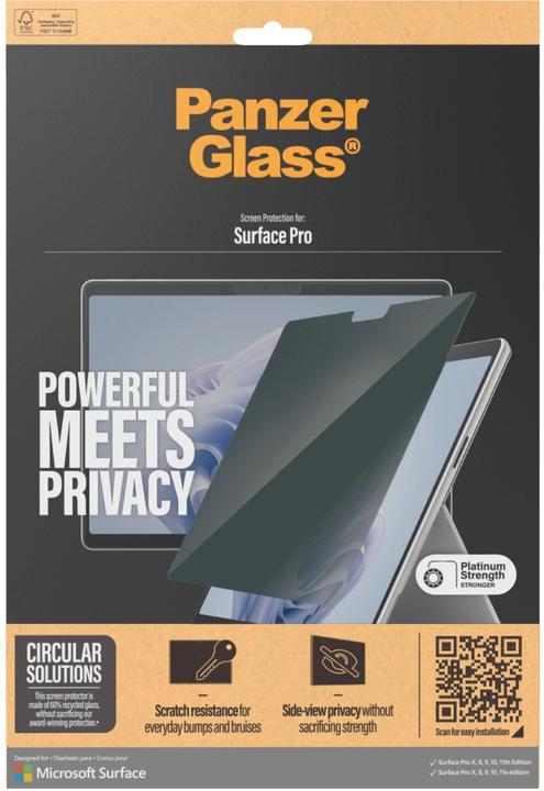 Actual product image PanzerGlass Ultra Wide Fit Privacy (1 Piece, 9, 11)