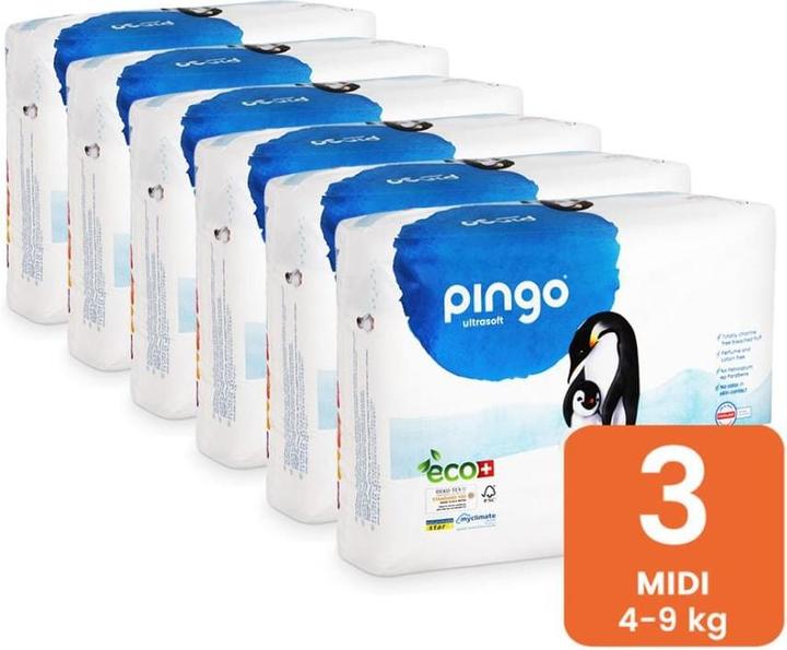 Produktbild Pingo Ökowindeln (Gr. 3, Monatsbox, 264 Stück)