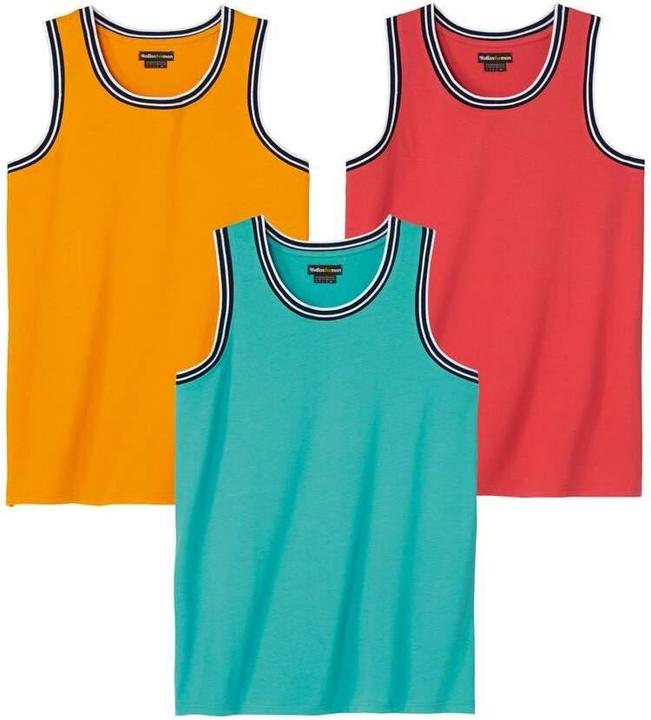 Actual product image Atlas For Men Mens Beach Vest Top (Pack of 3) (L)