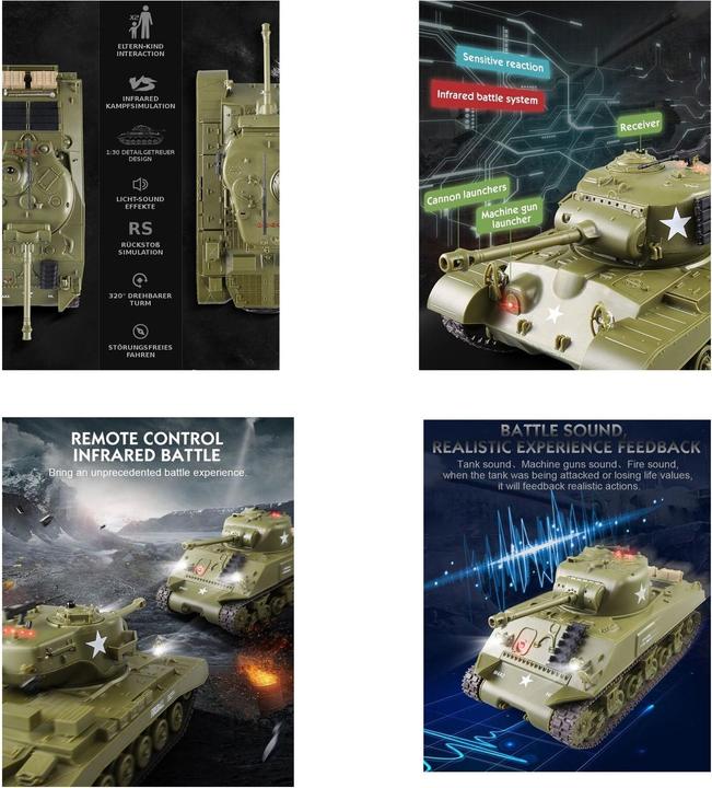 Image du produit Es-toys RC Tank Battle Set 2 pièces