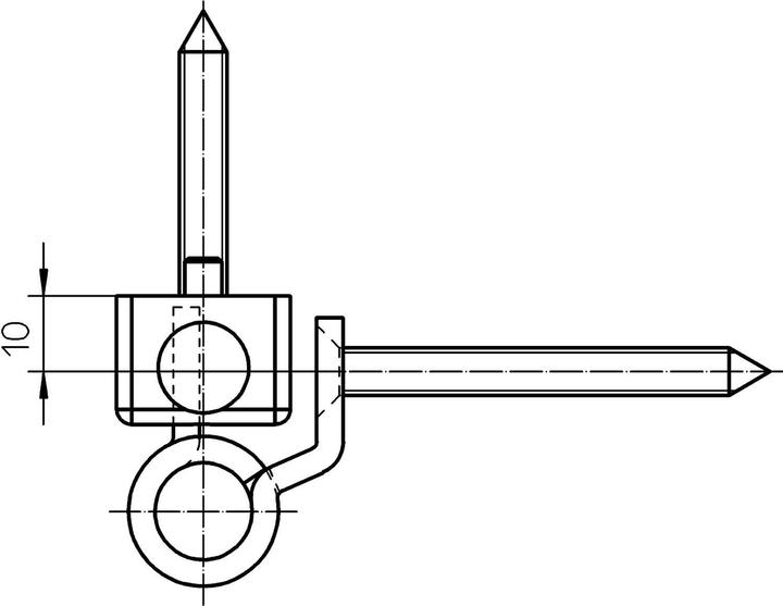 Actual product image Simonswerk SIKU RB5010-3D Door hinge front door hinge with pin lock stainless steel matt