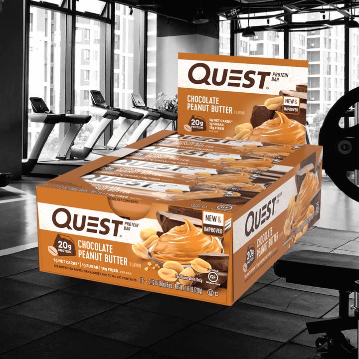 Actual product image Quest QuestBar (Chocolate Peanut Butter, 1 pcs., 720 g)