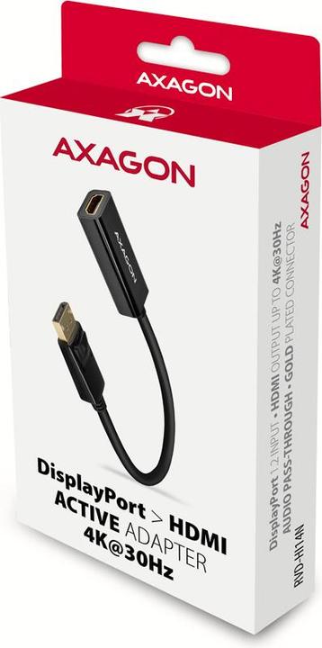 Actual product image Axagon RVD-HI14N DisplayPort > HDMI 1.4 adapter 4K/30Hz (HDMI, 15 cm)