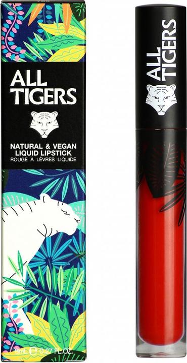 All Tigers Liquid Lipstick matt vegan und natürlich (Rot)