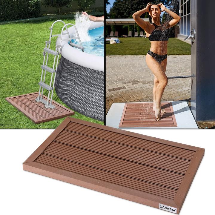 Casaria WPC floor element solar shower