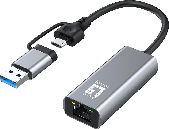 Image du produit LevelOne USB-0423 (USB-C, USB, RJ45 2.5 Gigabit Ethernet (1x))