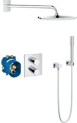 Actual product image Grohe Grohtherm 3000 C concealed set with thermostat, head/hand shower chrome