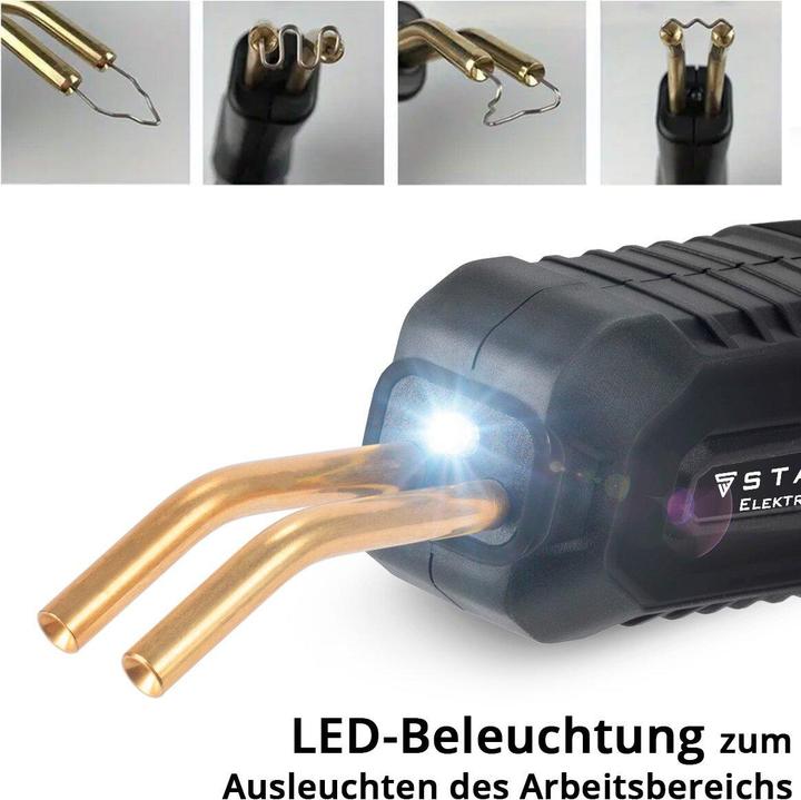 Actual product image Stahlwerk Plastic repair set Plastic welder Hot stapler Smart Repair