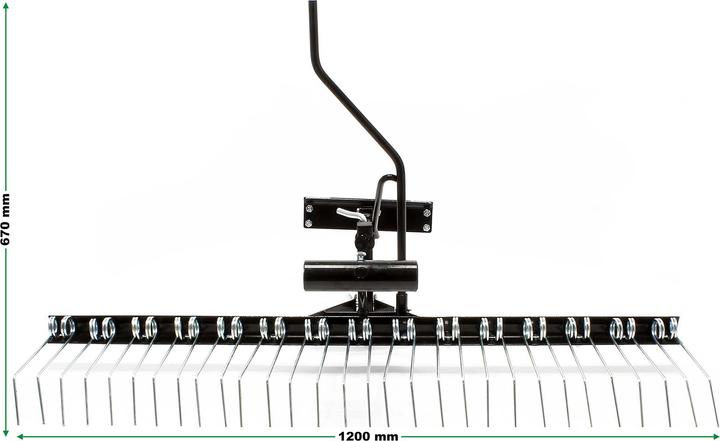 Produktbild Wiltec Vertikutierer 120cm für Aufsitzmäher Rasenlüfter Rasenpflege Rasentraktor