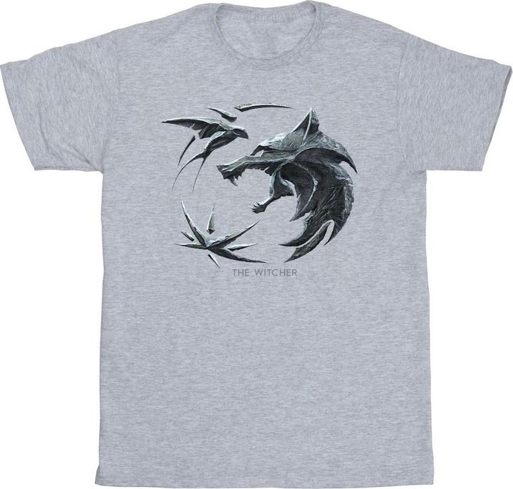 Netflix The Witcher Wolf Logo TShirt (M)