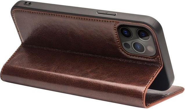 Actual product image QiAlino Genuine leather book cover sleeve (Apple iPhone 13 Pro Max)