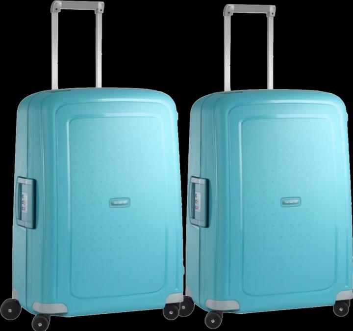 Samsonite S'cure Spinner 69cm Duo Pack Aqua Blau (79 l)