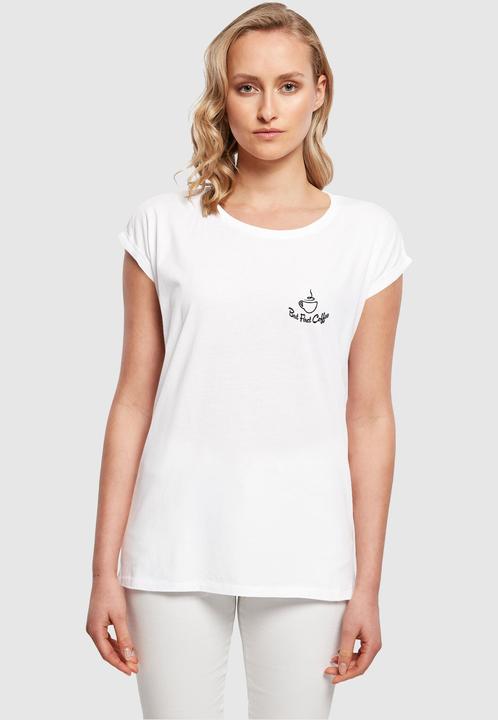 Produktbild Merchcode Ladies But First Coffee Extended Shoulder Tee - 117869 (4XL)