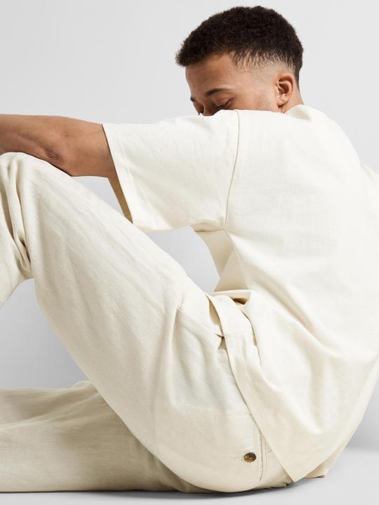 Immagine prodotto Selected Homme Pantaloni cropped dal taglio rilassato (W33/L32)
