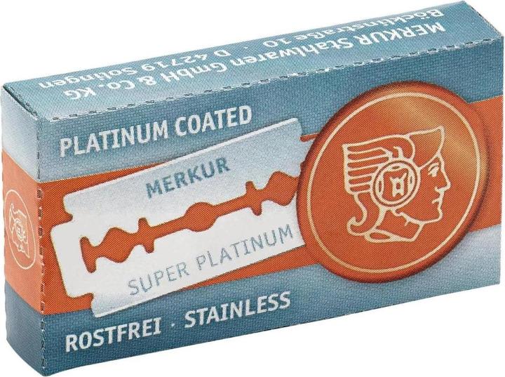 Actual product image Merkur Razor Blade 910 Super Platinum (10 x)