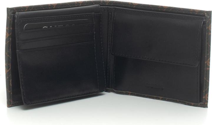 Actual product image Guess Vezzola, Textile Wallet, Billfold, w/sf w/cp, Brown Logo, For Men