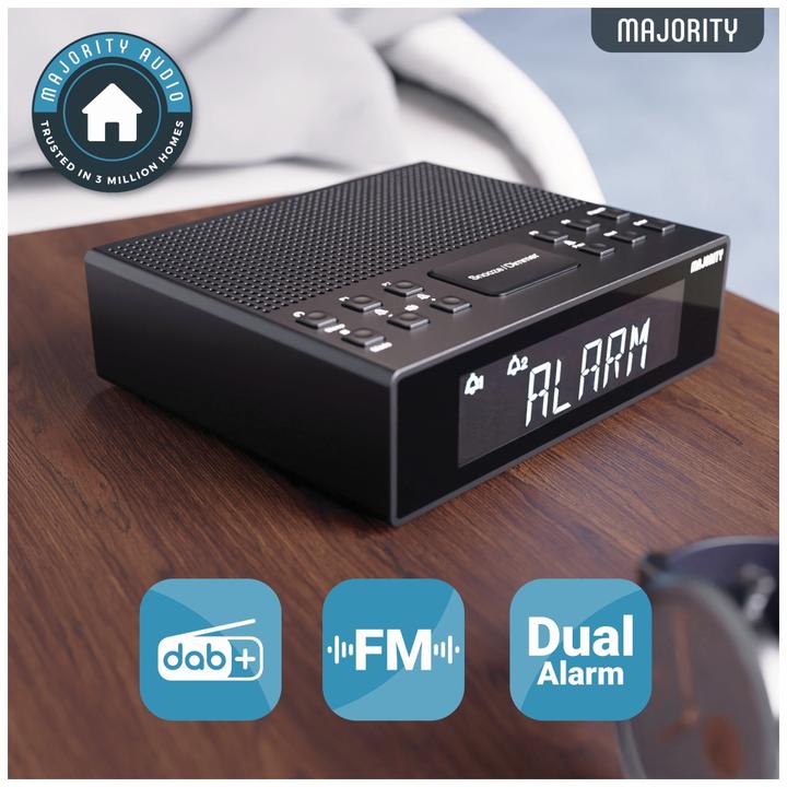 Actual product image Majority Knapwell DAB+ Radio mit Wecker (FM, DAB+, Bluetooth)
