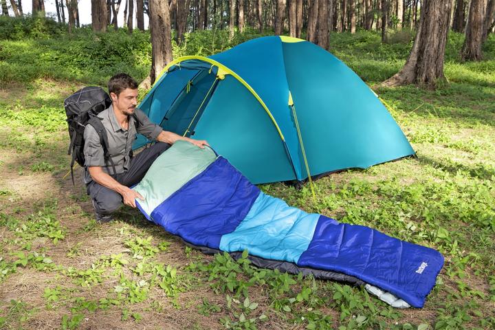 Produktbild Bestway 2-in-1-Schlafsack Wanderlite™ mit integrierbarer, aufblasbarer Isomatte 203 x 75 x 9 cm (198 cm)