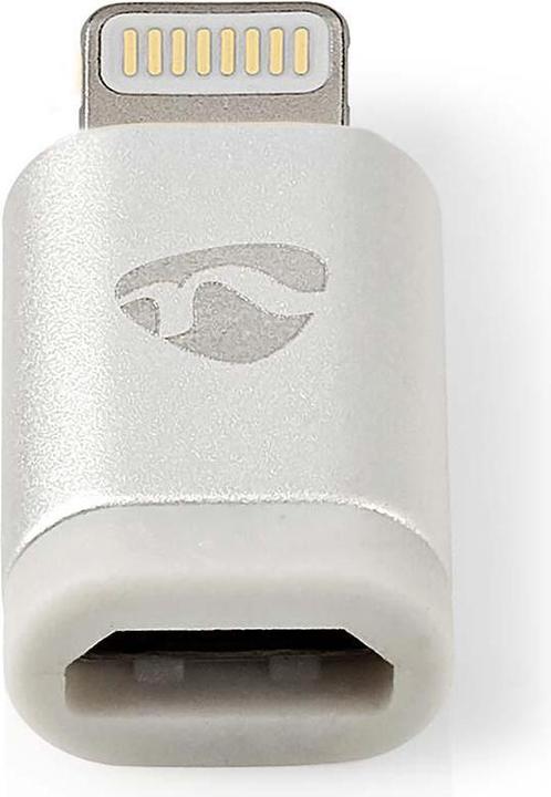 Productafbeelding Nedis Lightning-adapter | Apple Lightning 8-pins | USB Micro-B-aansluiting | Verguld | Aluminium | (Bliksem, USB Micro-B)