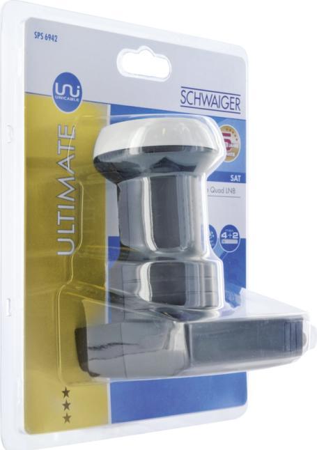 Actual product image Schwaiger Digital Quad LNB (Quattro LNB, 40mm)