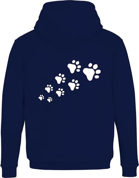 Produktbild Schwesternuhr Hoodie Hundepfoten Unisex (S)