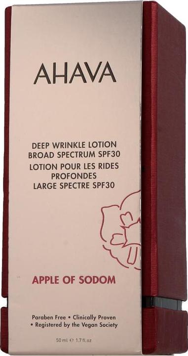 Produktbild Ahava APPLE OF SODOM Deep Wrinkle Lotion - Fortschrittliche Faltenreduzierung SPF 30 (50 ml, Tagescreme, SPF 30)