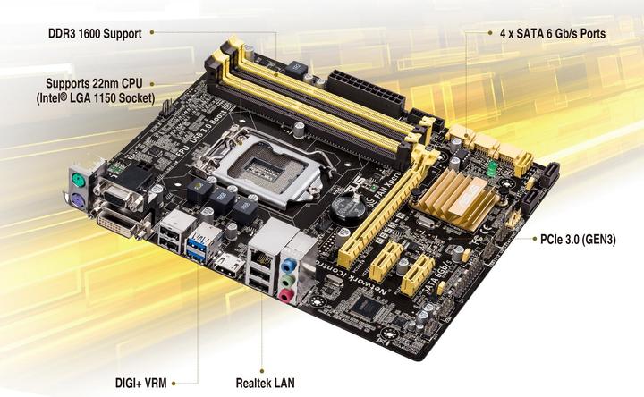 Image du produit ASUS B85m-G (LGA 1150, Intel B85, mATX)