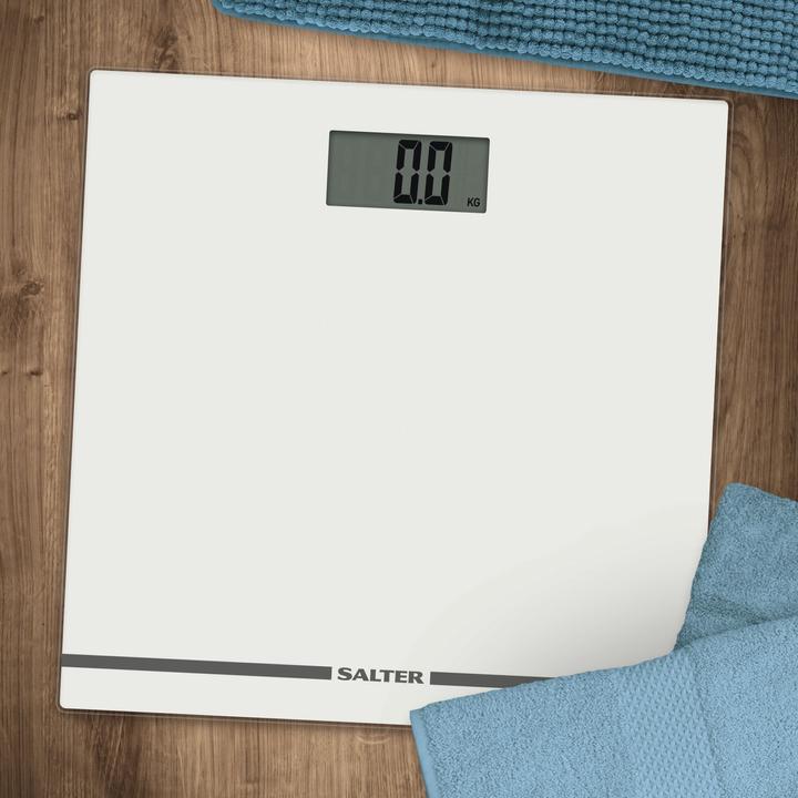 Actual product image Salter 9205 WH3RLarge Ekranas Glass Electronic Bathroom Scale - Baltas (180 kg)