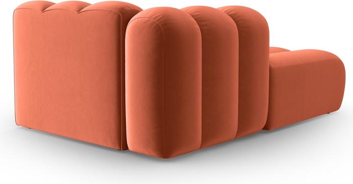 Actual product image Micadoni Velvet Chaise Longue Left, "Lupine", 2 Seats, 117x177x70Made in Europe (Chaise longue)